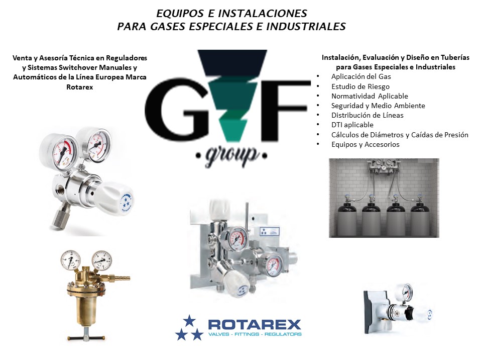 GF GROUP EQUIPOS E INSTALACIONES PARA GASES ESPECIALES E INDUSTRIALESECIALES, 